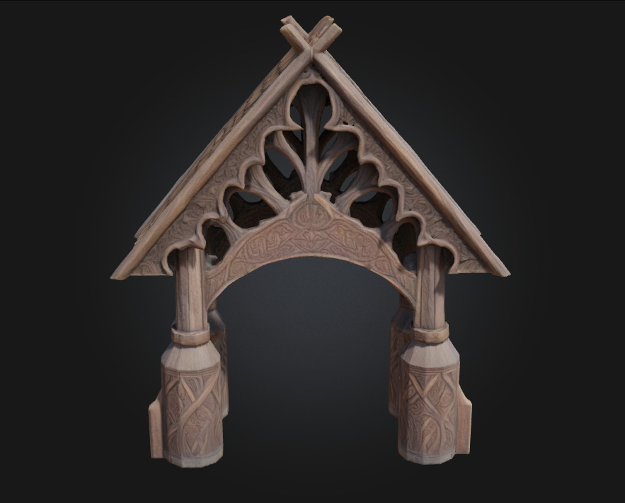 Viking Pavilion  Rugged Shelter of the Norse Clans 3D model_5