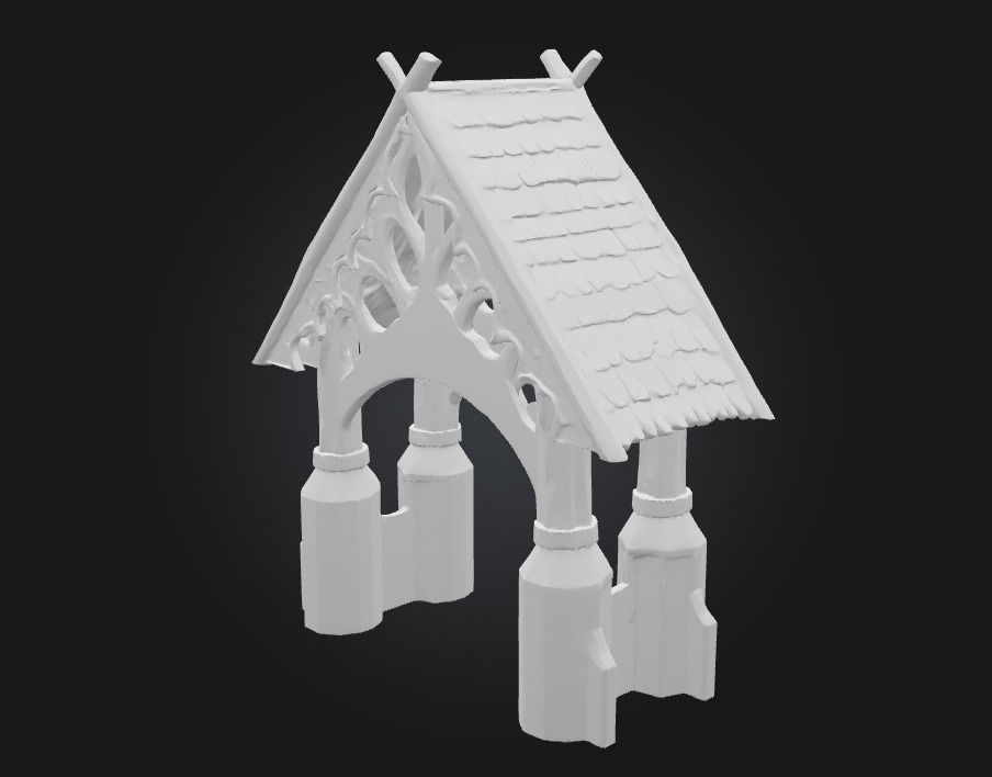 Viking Pavilion  Rugged Shelter of the Norse Clans 3D model_11