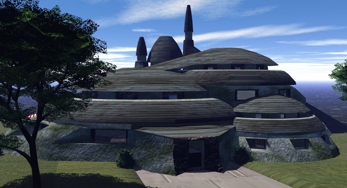 Scifi Scenery House 3D model_8