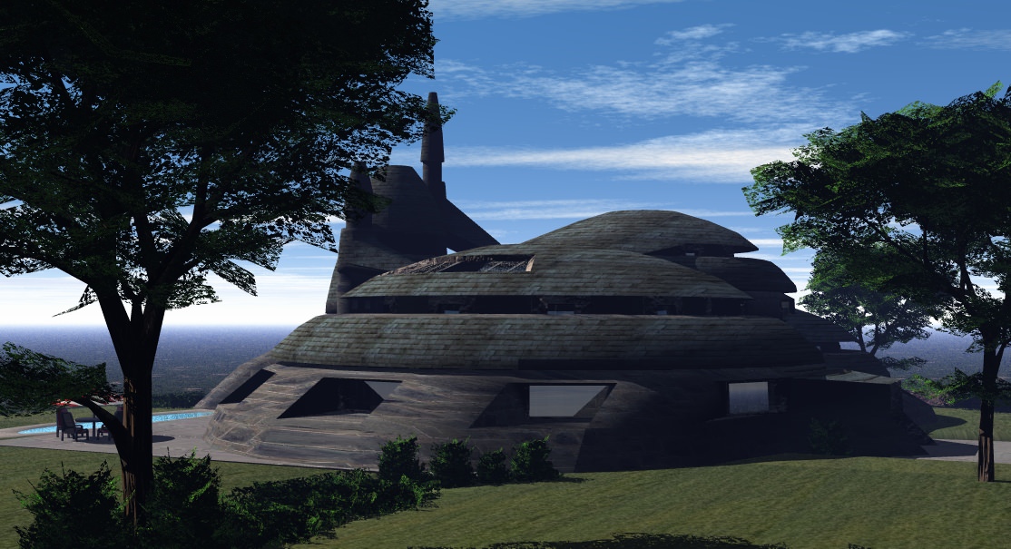 Scifi Scenery House 3D model_6