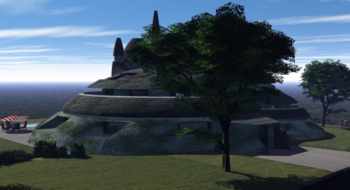 Scifi Scenery House 3D model_7