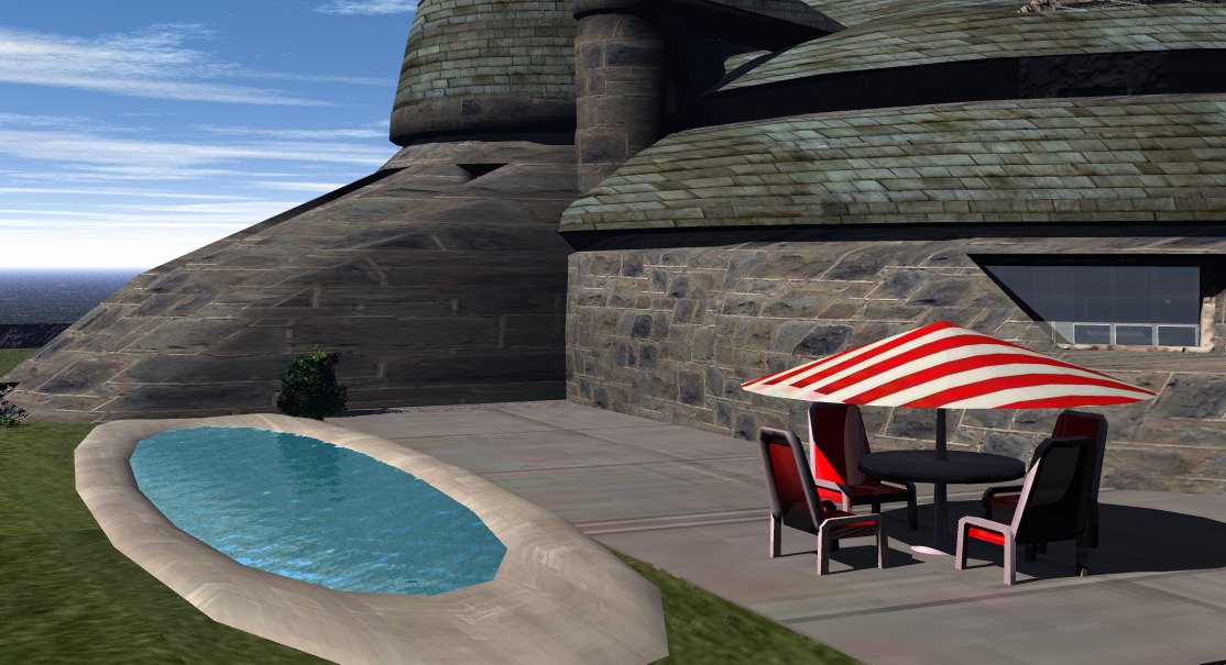 Scifi Scenery House 3D model_5