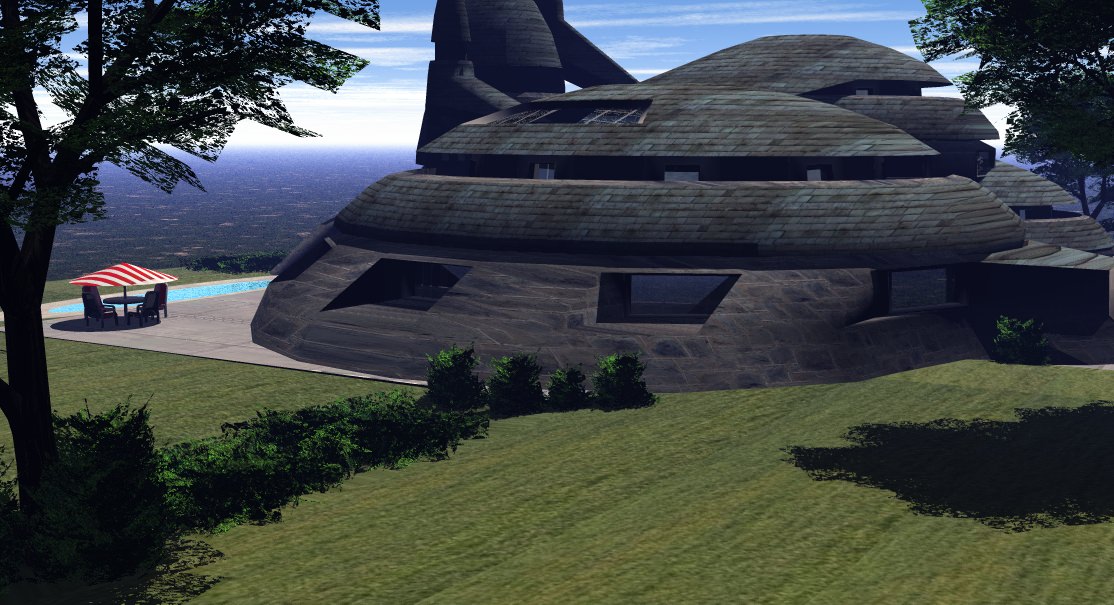 Scifi Scenery House 3D model_2