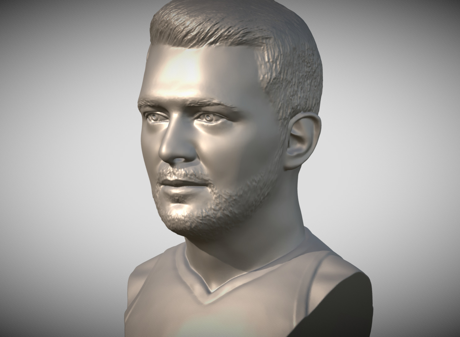 Luka Doncic bust 3D print model_2