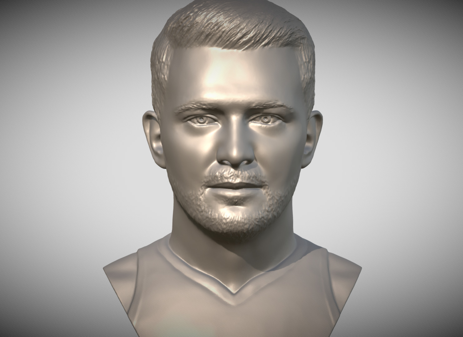 Luka Doncic bust 3D print model_10