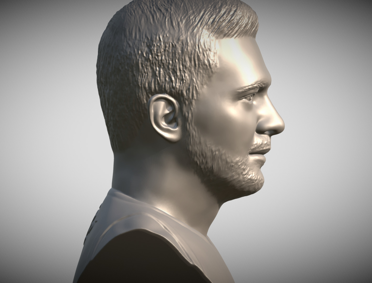 Luka Doncic bust 3D print model_7