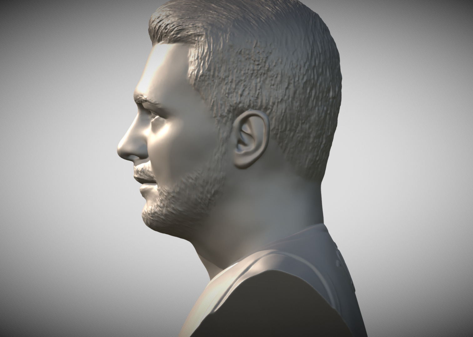 Luka Doncic bust 3D print model_4