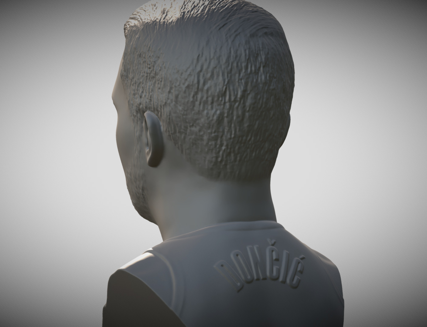 Luka Doncic bust 3D print model_5