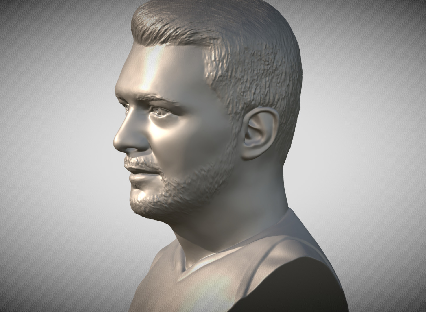 Luka Doncic bust 3D print model_3