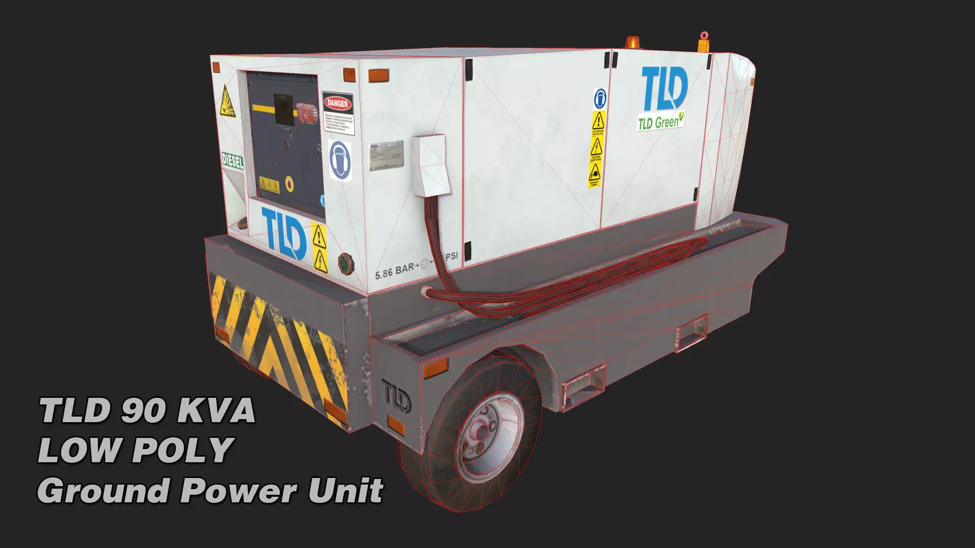 TLD 90 KVA GPU Low-poly 3D model_7