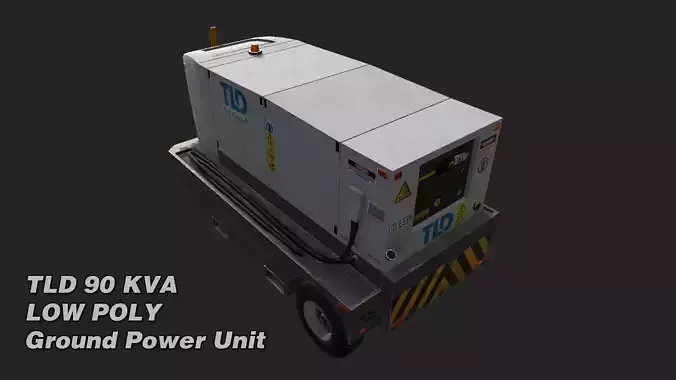 TLD 90 KVA GPU Low-poly 3D model 6