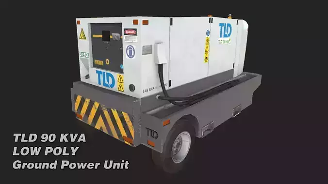 TLD 90 KVA GPU Low-poly 3D model 4