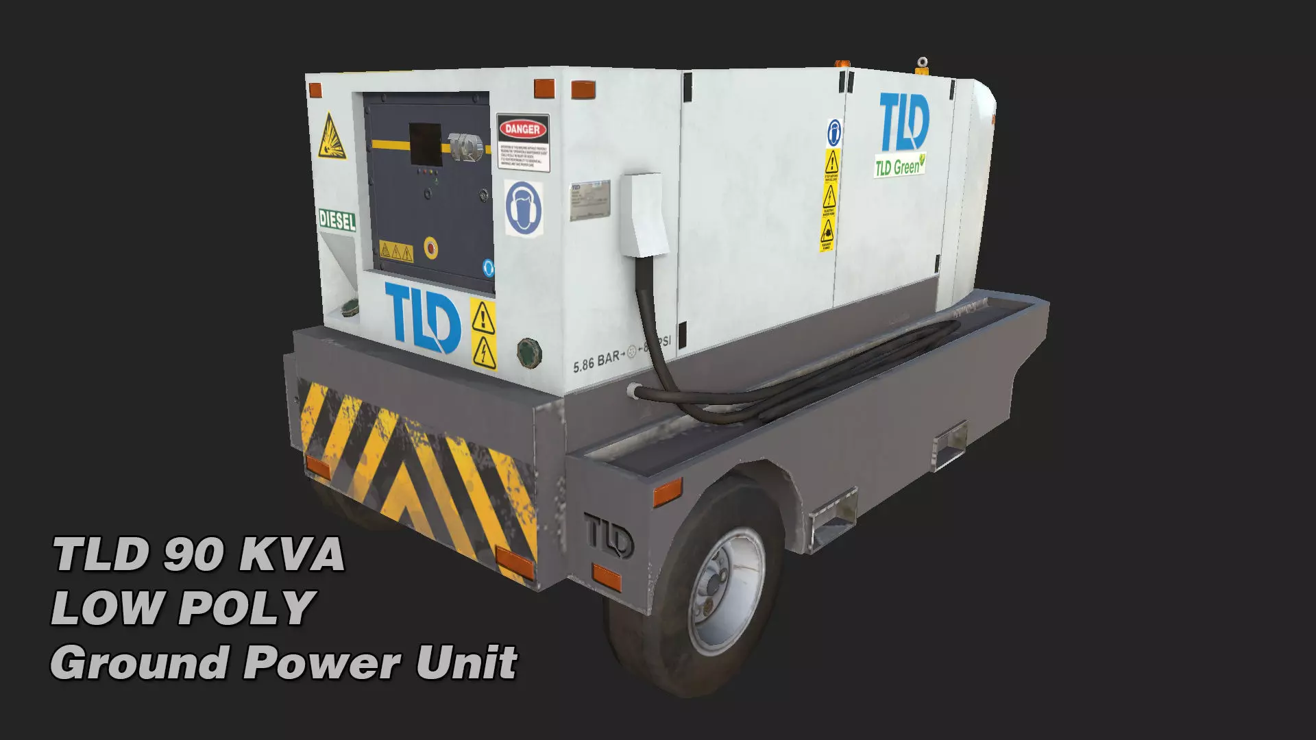 TLD 90 KVA GPU Low-poly 3D model_3