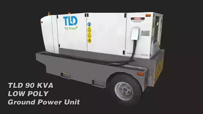 TLD 90 KVA GPU Low-poly 3D model 2