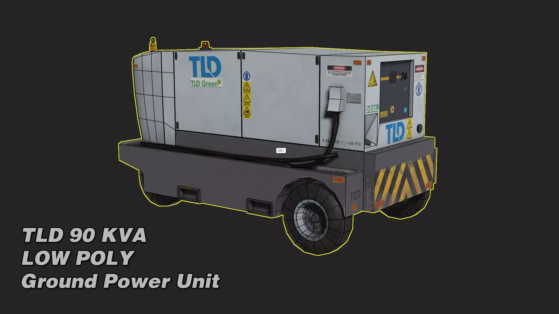 TLD 90 KVA GPU Low-poly 3D model_6