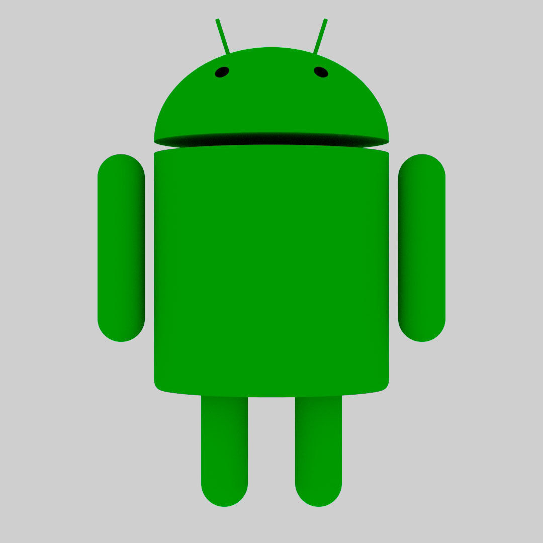Android Logo 3D Model Low-poly 3D model_2