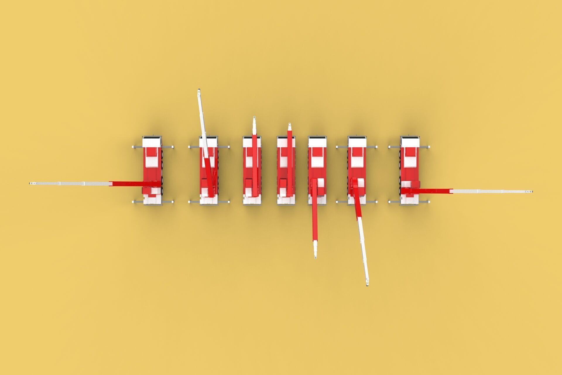 COMBINATION CONFIGURATION BOOM ARM JIB TRUCK MOBILE CRANE LTM 3D model_3