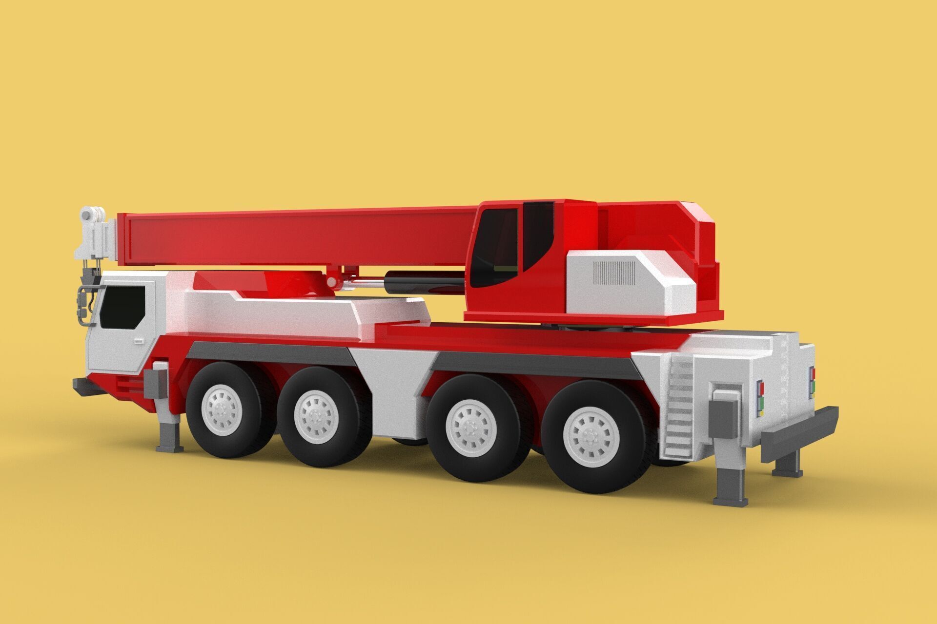 COMBINATION CONFIGURATION BOOM ARM JIB TRUCK MOBILE CRANE LTM 3D model_20