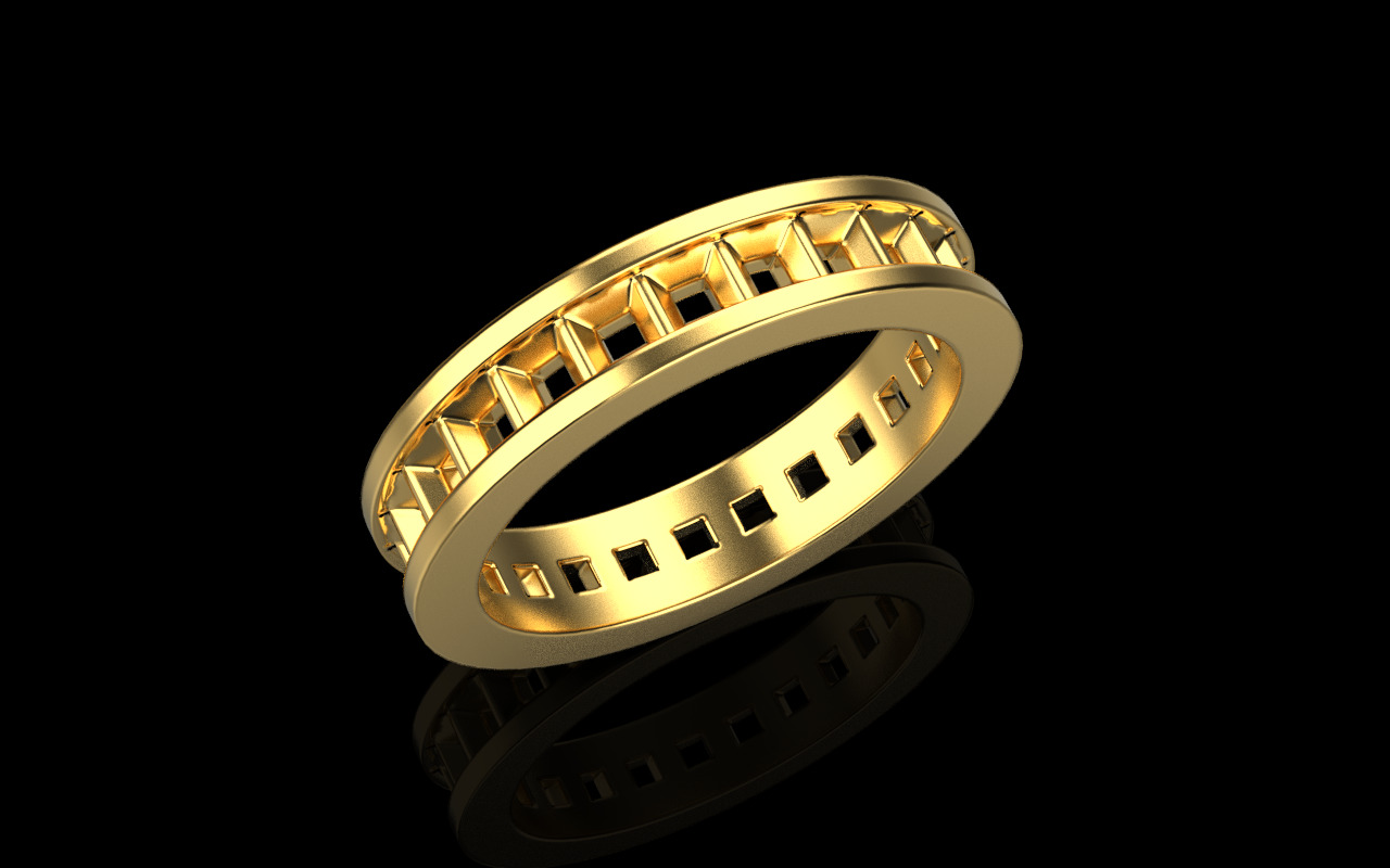 wedding ring  3D print model_2