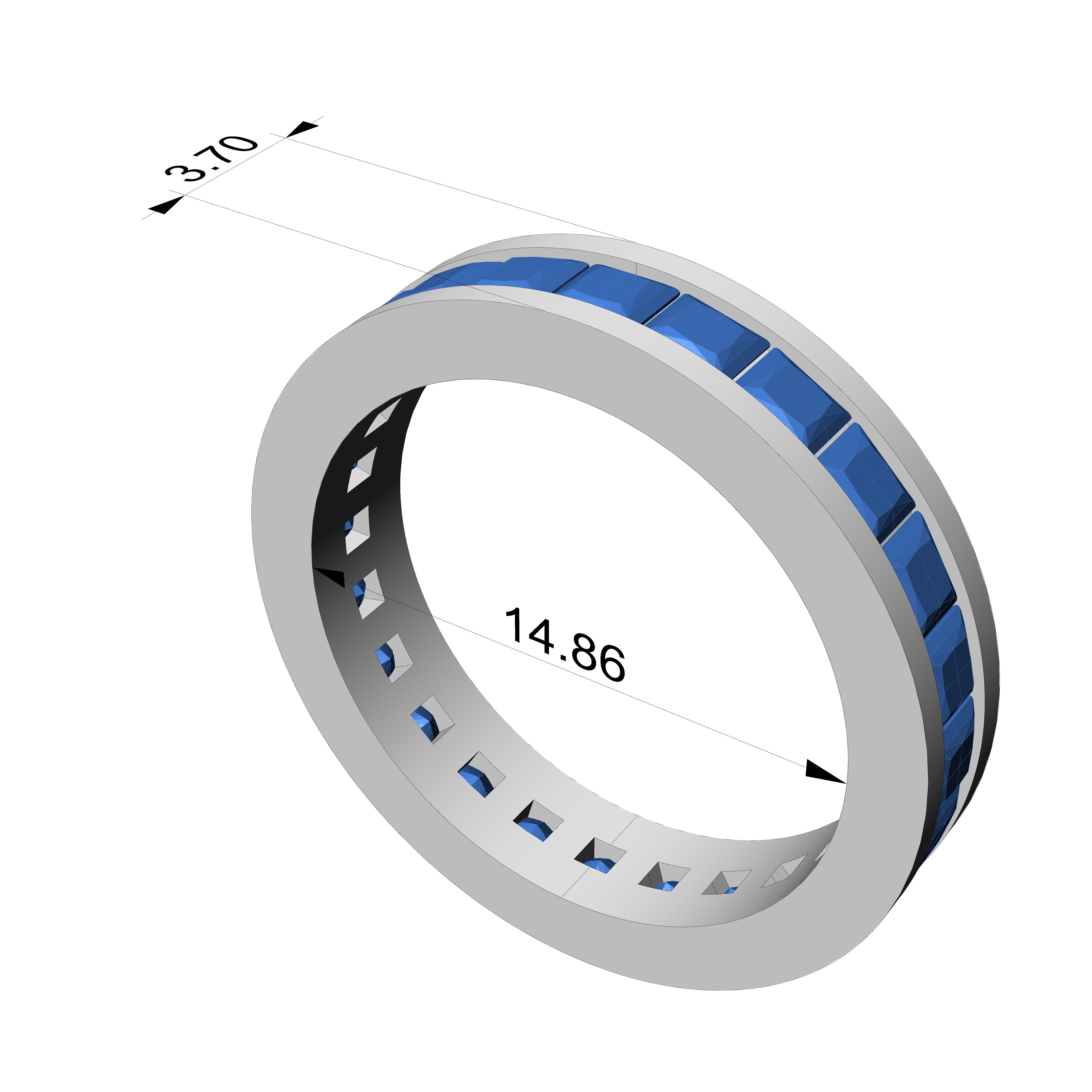 wedding ring  3D print model_3