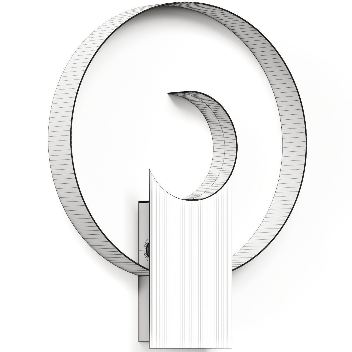 Luce Tu Lighting Laghee Luna Sconce Wall Lamp 3D model_2