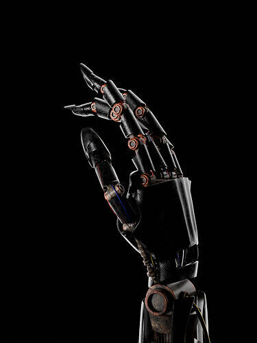 Robotic Sci-Fi hand 3D model