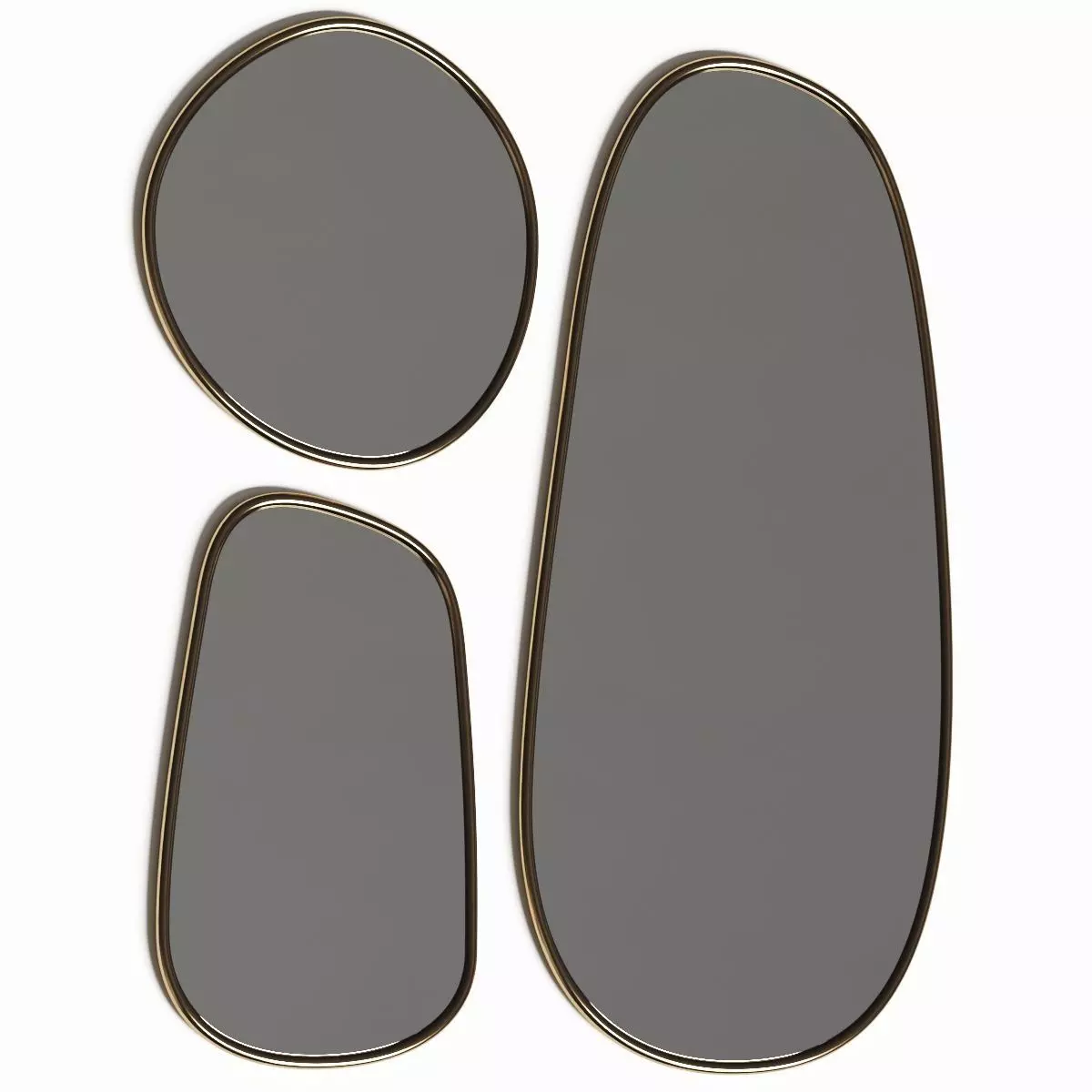 Rugiano Montecarlo Wall Mirror 3D model_0