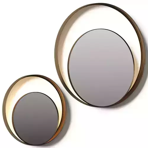 Rugiano Double Ring Wall Mirror