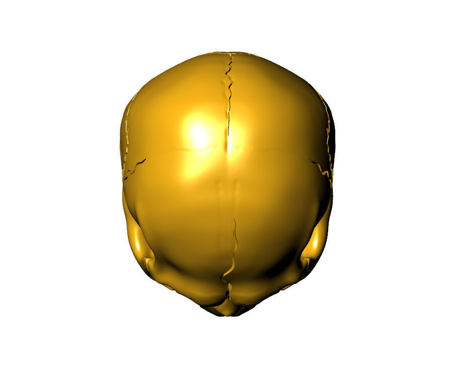 skull pendent 3D print model_6