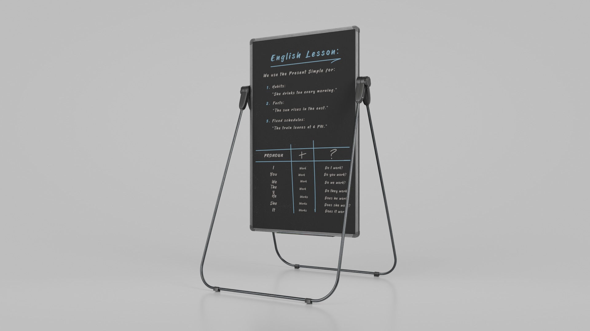 Professional U Stand Tall Writing Boards - Customizable Trio Set 3D Model Collection_6