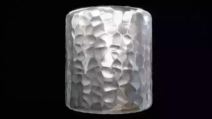 Silver Nugget Substance PBR material and textures Texture