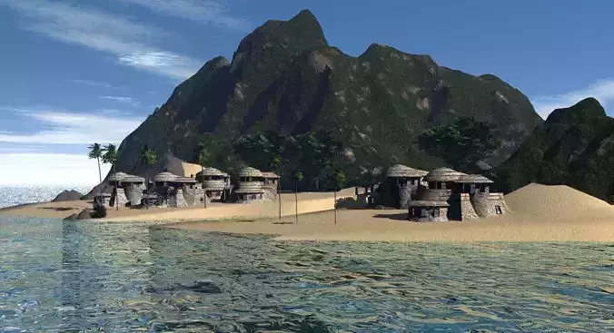 Quantum Beach 3D model