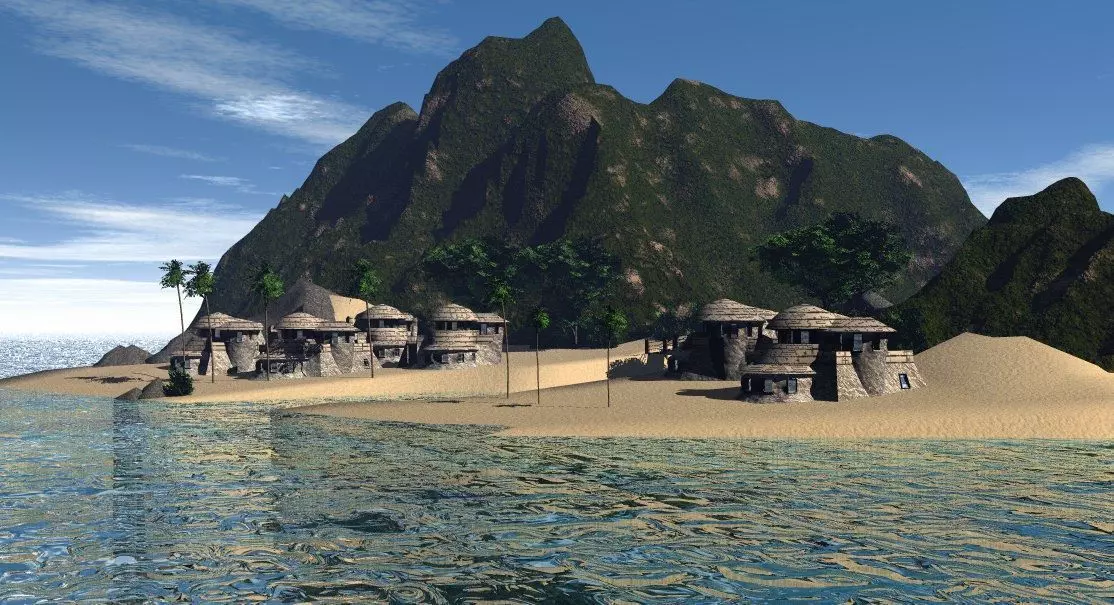Quantum Beach 3D model