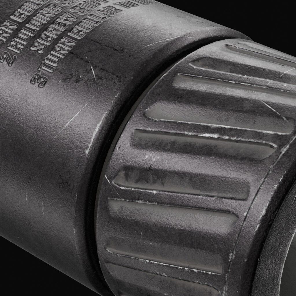 Thunder Beast - Ultra 50 Suppressor Low-poly 3D model_8