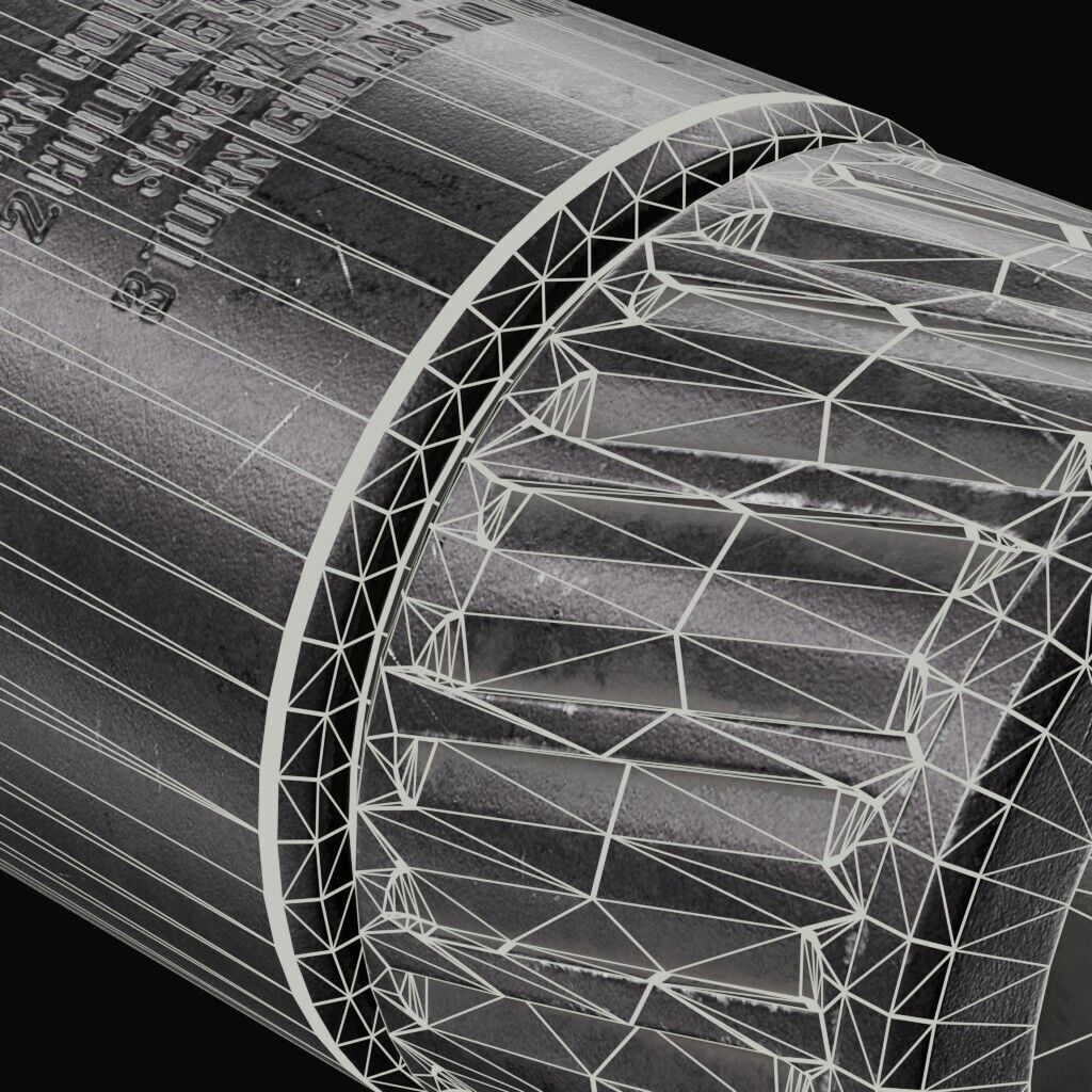 Thunder Beast - Ultra 50 Suppressor Low-poly 3D model_15