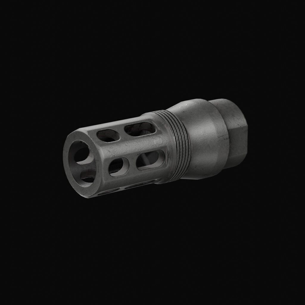 Thunder Beast - Ultra 50 Suppressor Low-poly 3D model_10