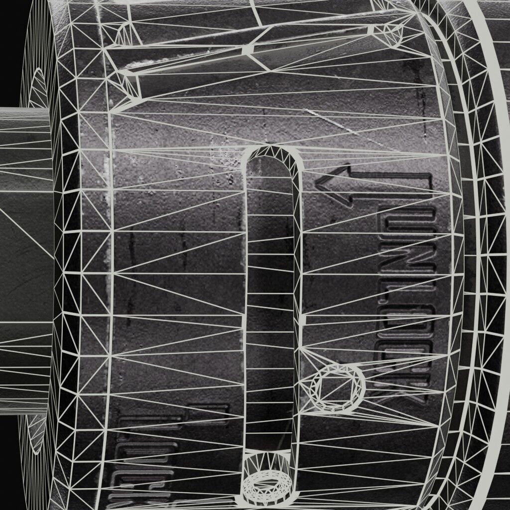 Thunder Beast - Ultra 50 Suppressor Low-poly 3D model_13