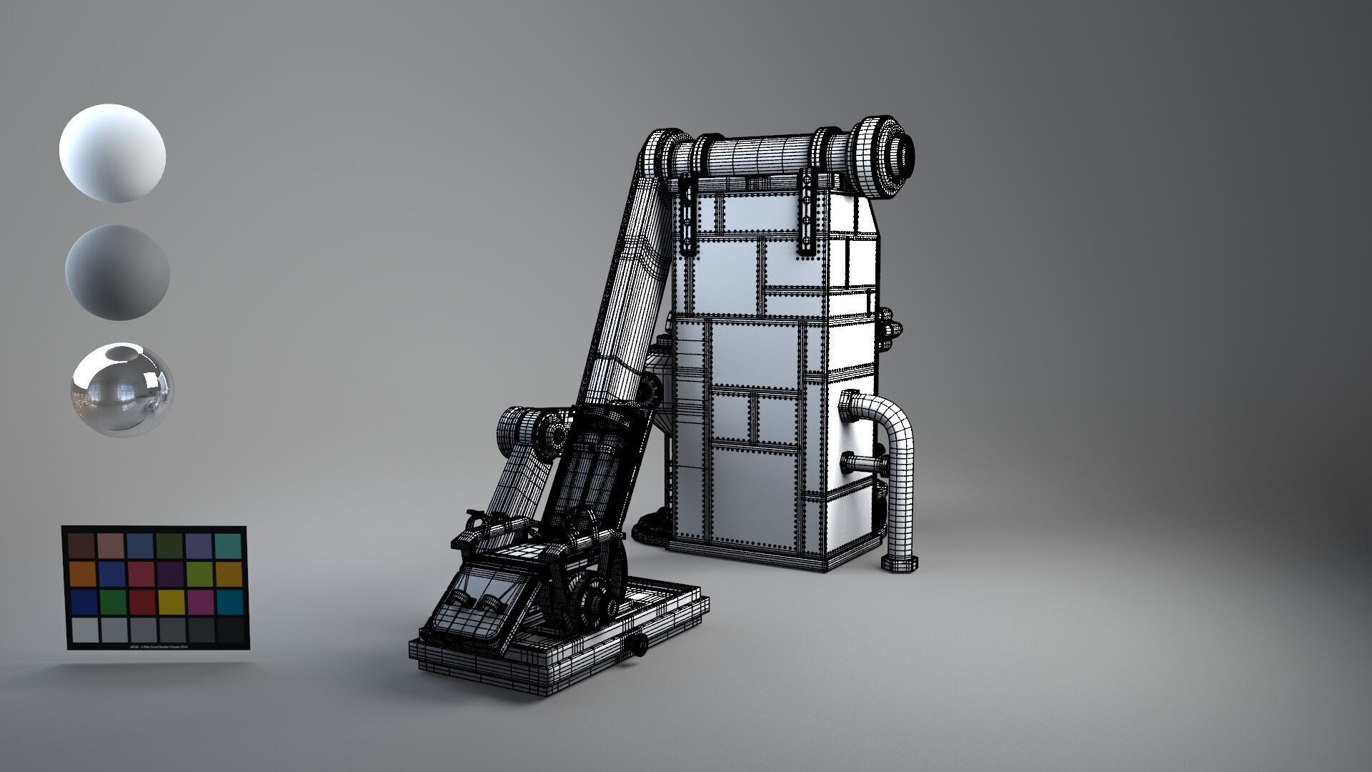 Frank Chair retro 3D model_23