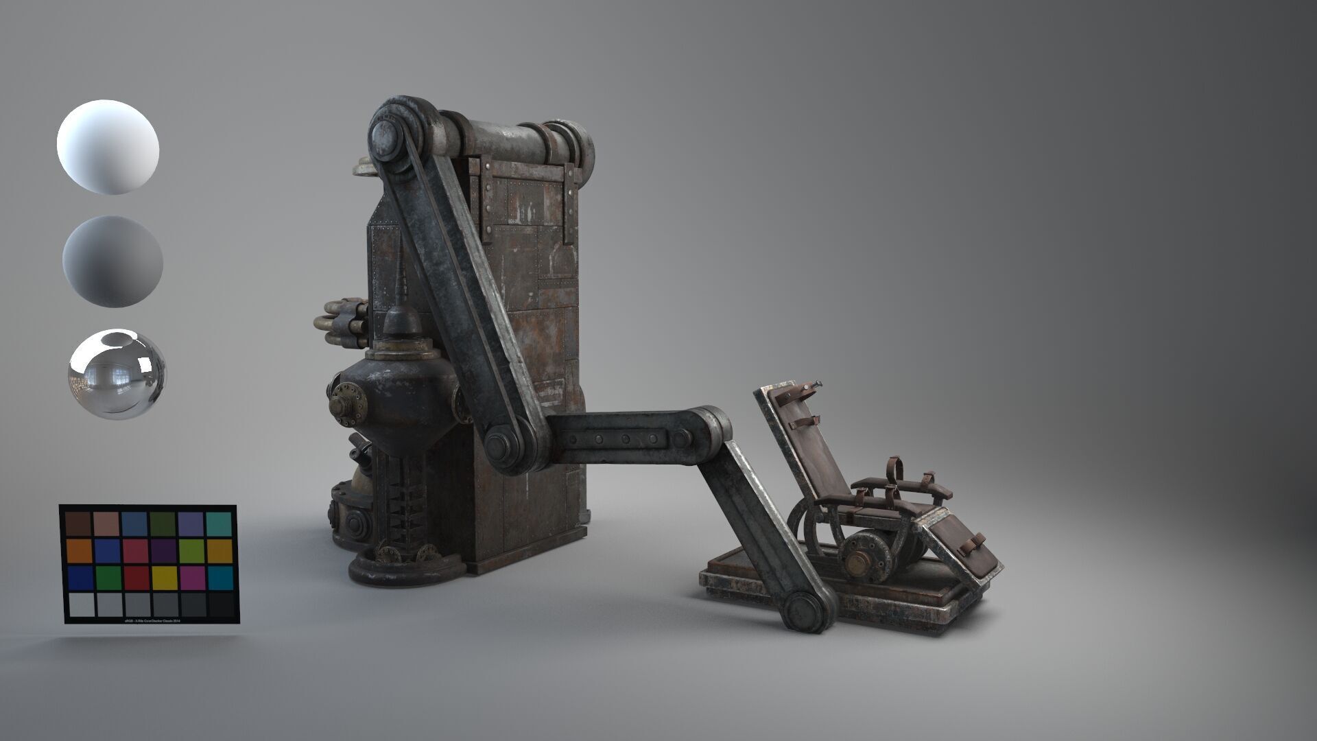 Frank Chair retro 3D model_13