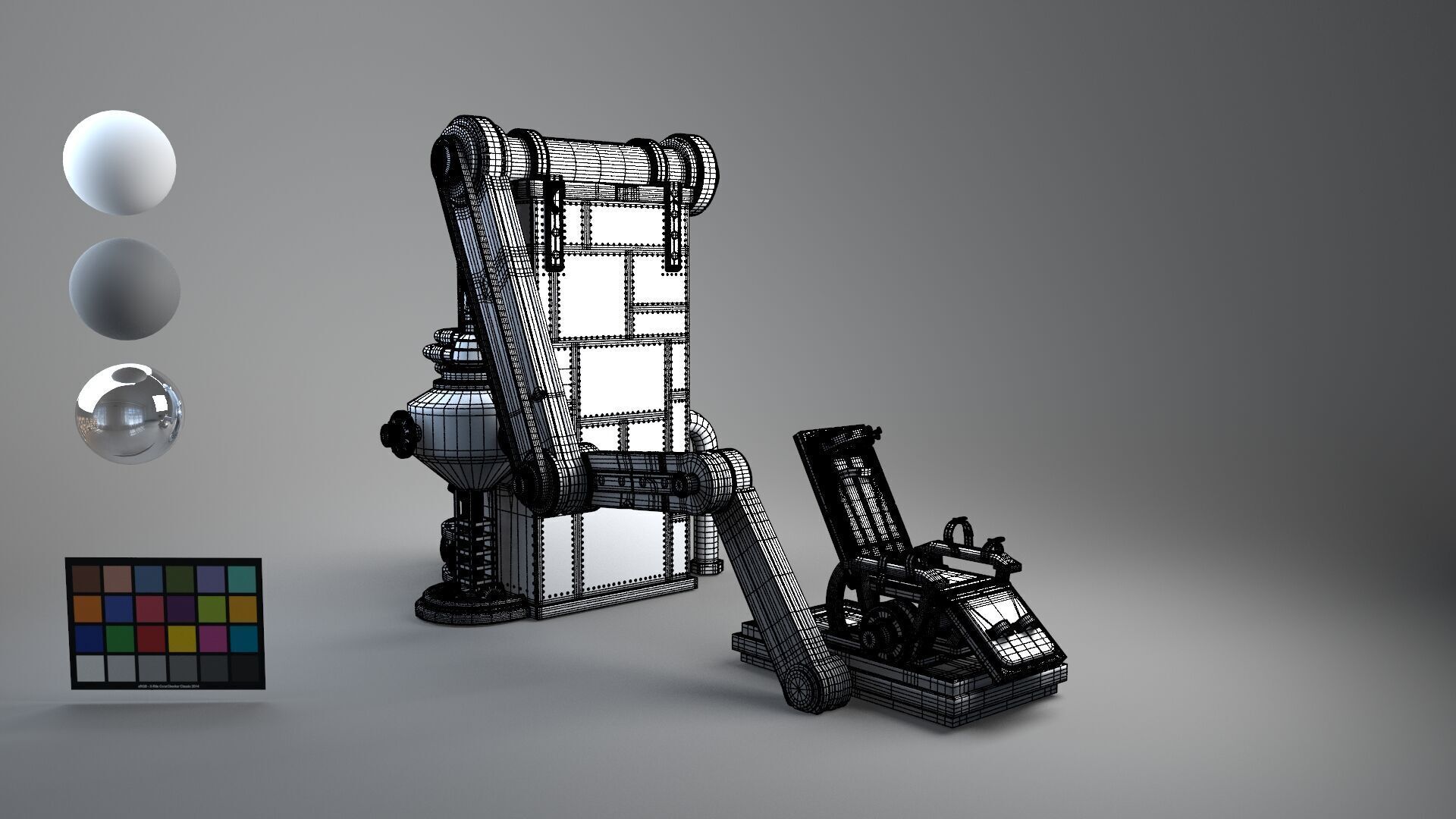 Frank Chair retro 3D model_22