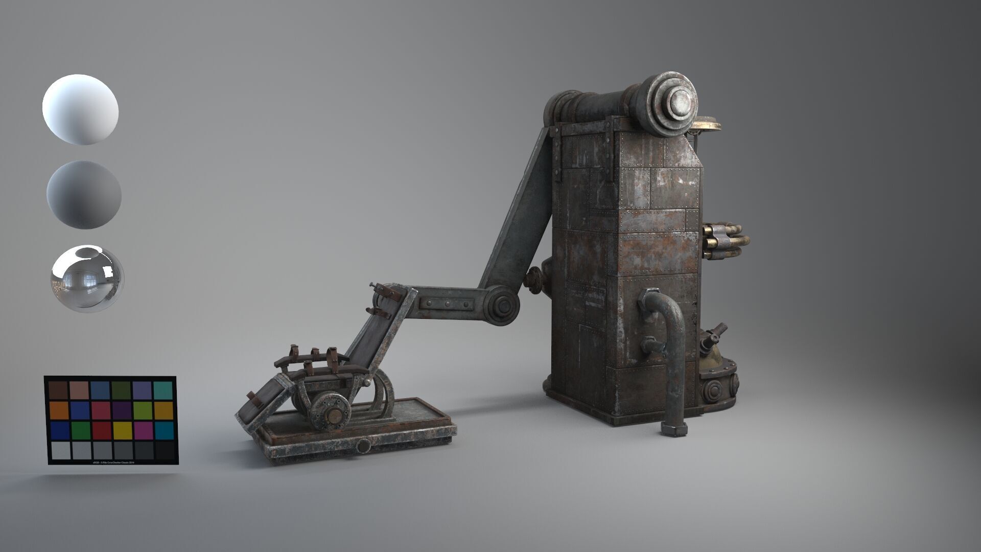 Frank Chair retro 3D model_9