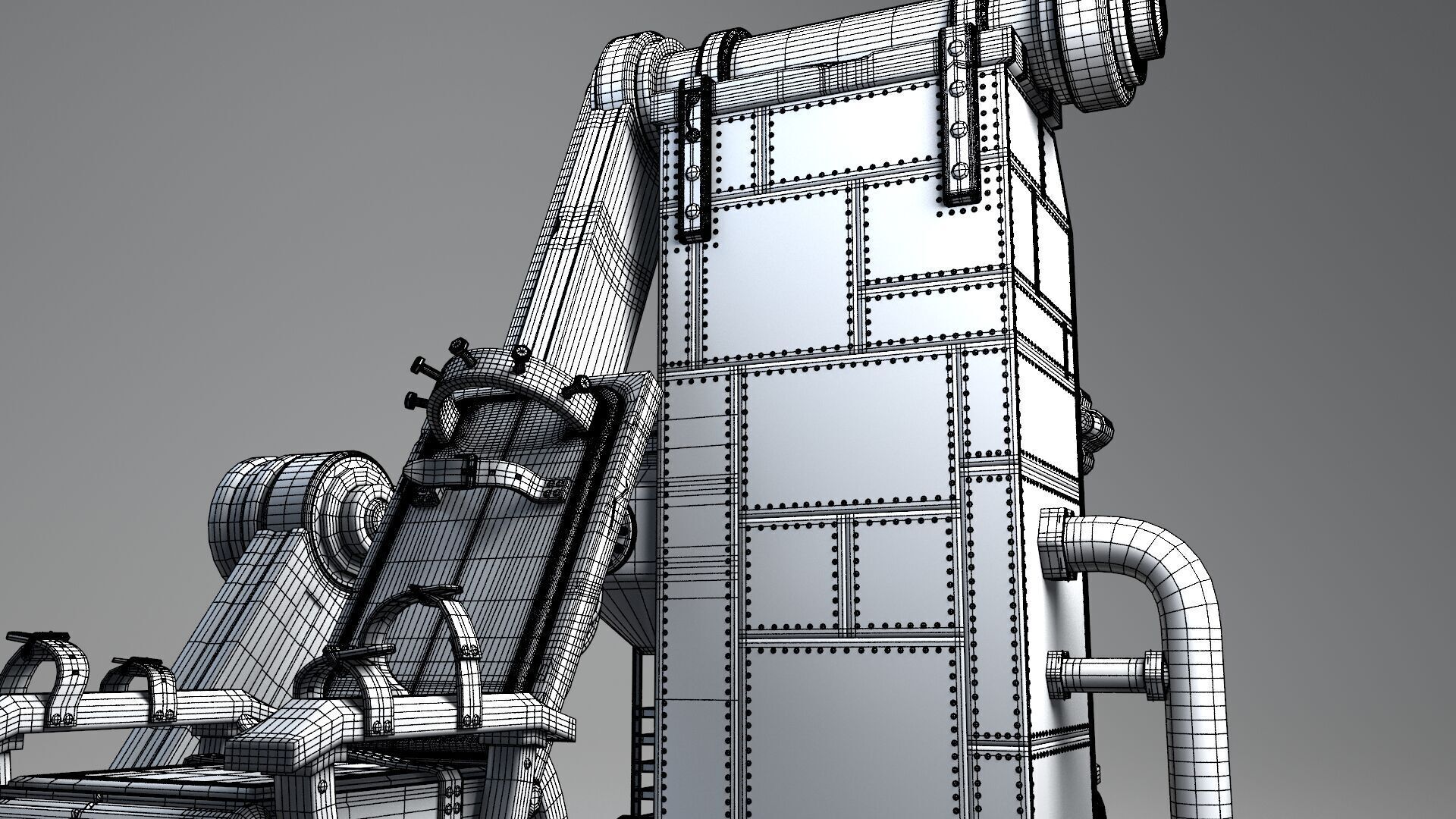 Frank Chair retro 3D model_29