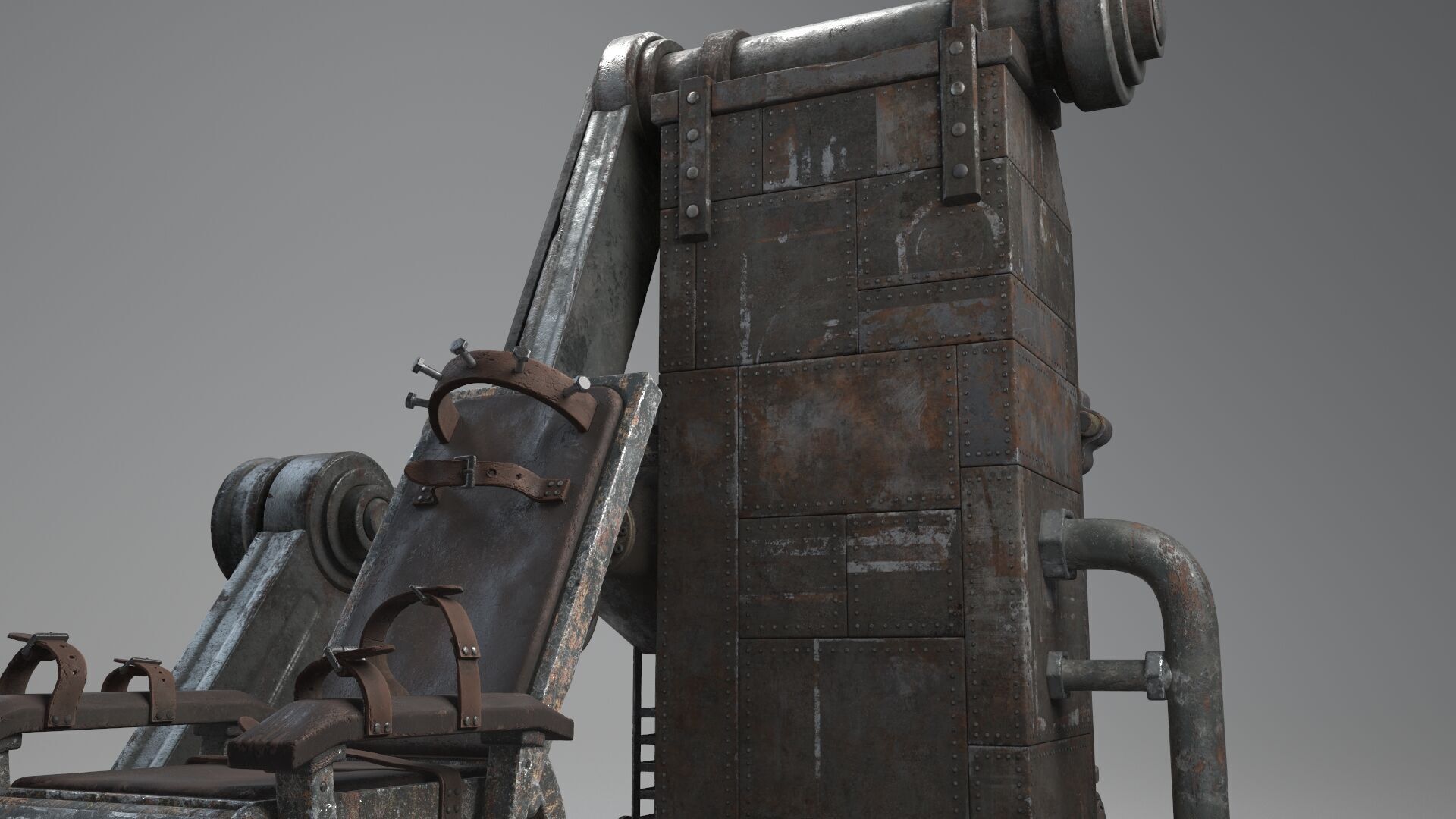 Frank Chair retro 3D model_6