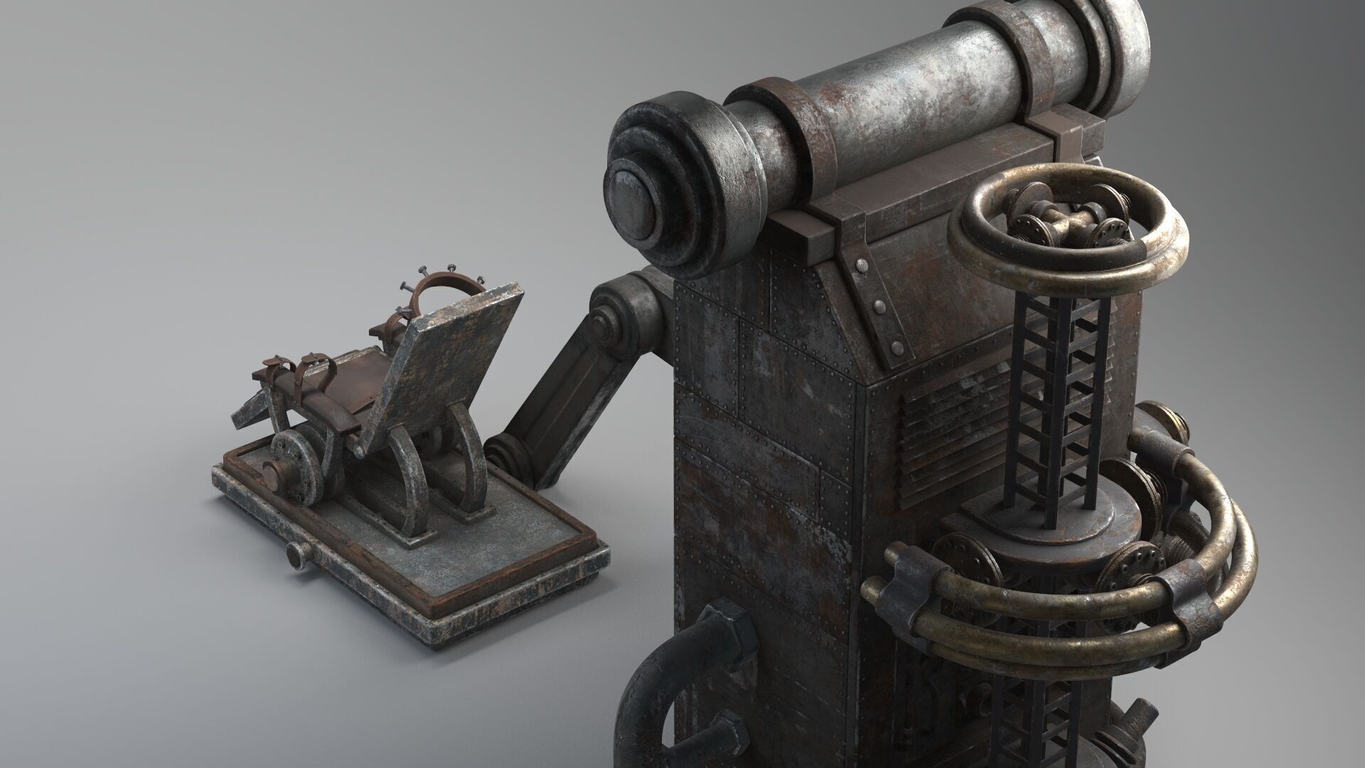 Frank Chair retro 3D model_5