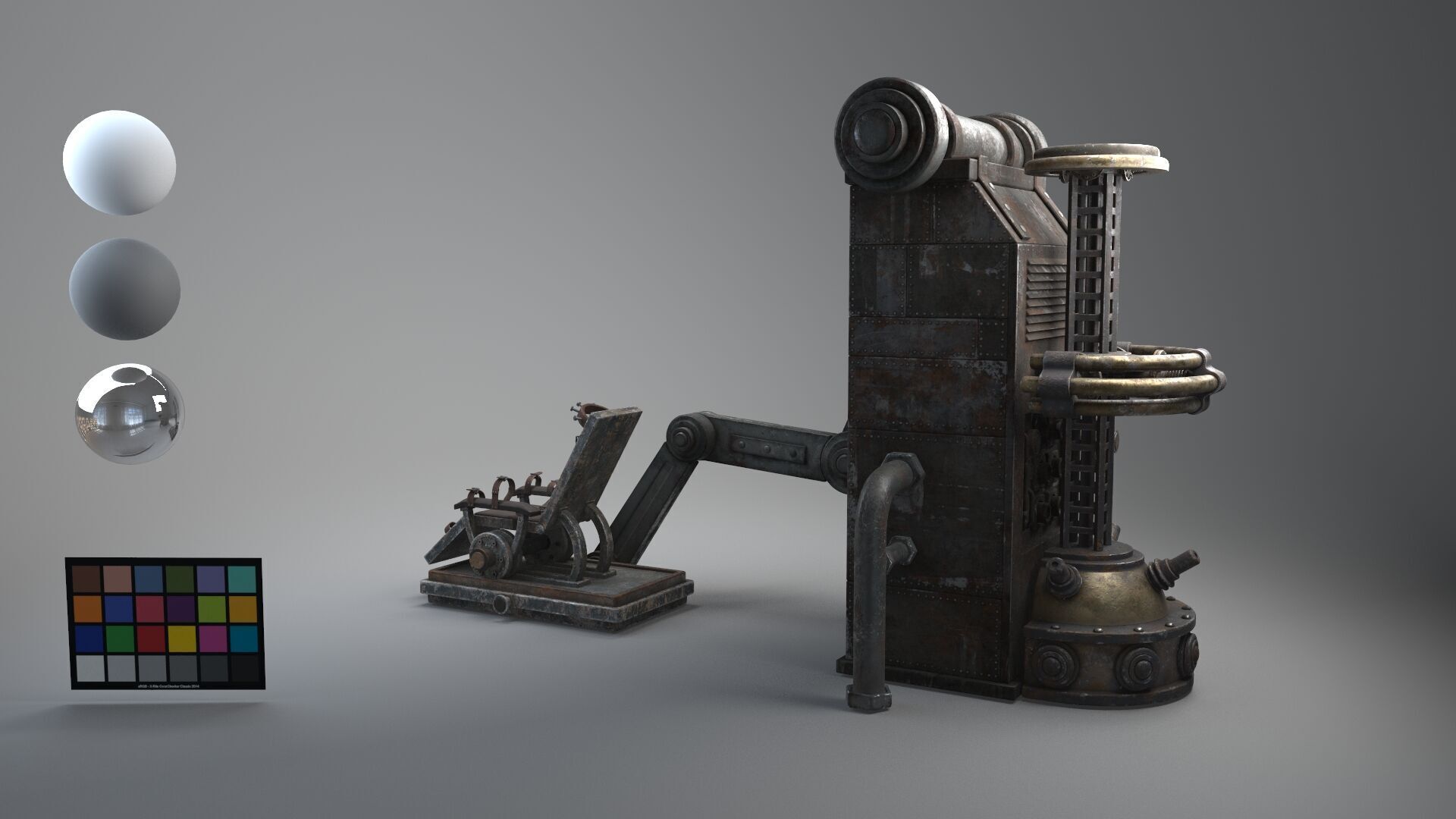 Frank Chair retro 3D model_10