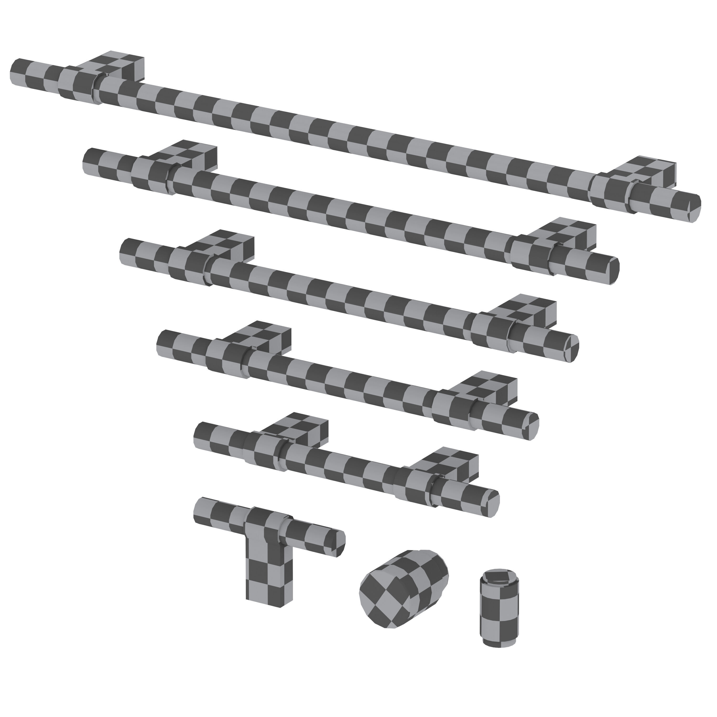 Furniture handles Nova by Meraki 3D model_3