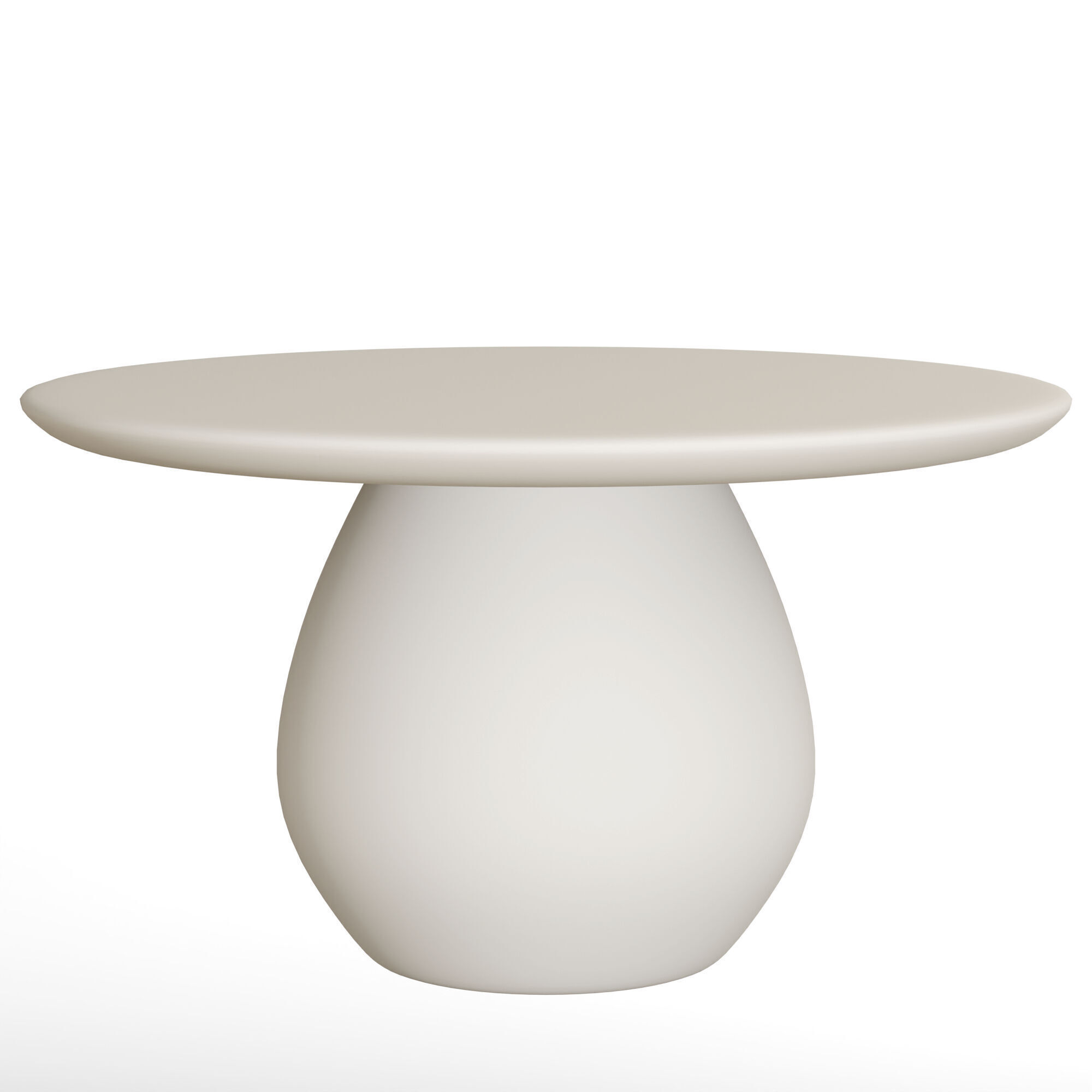 Round Wooden Coffee Table  Free low-poly 3D model_11