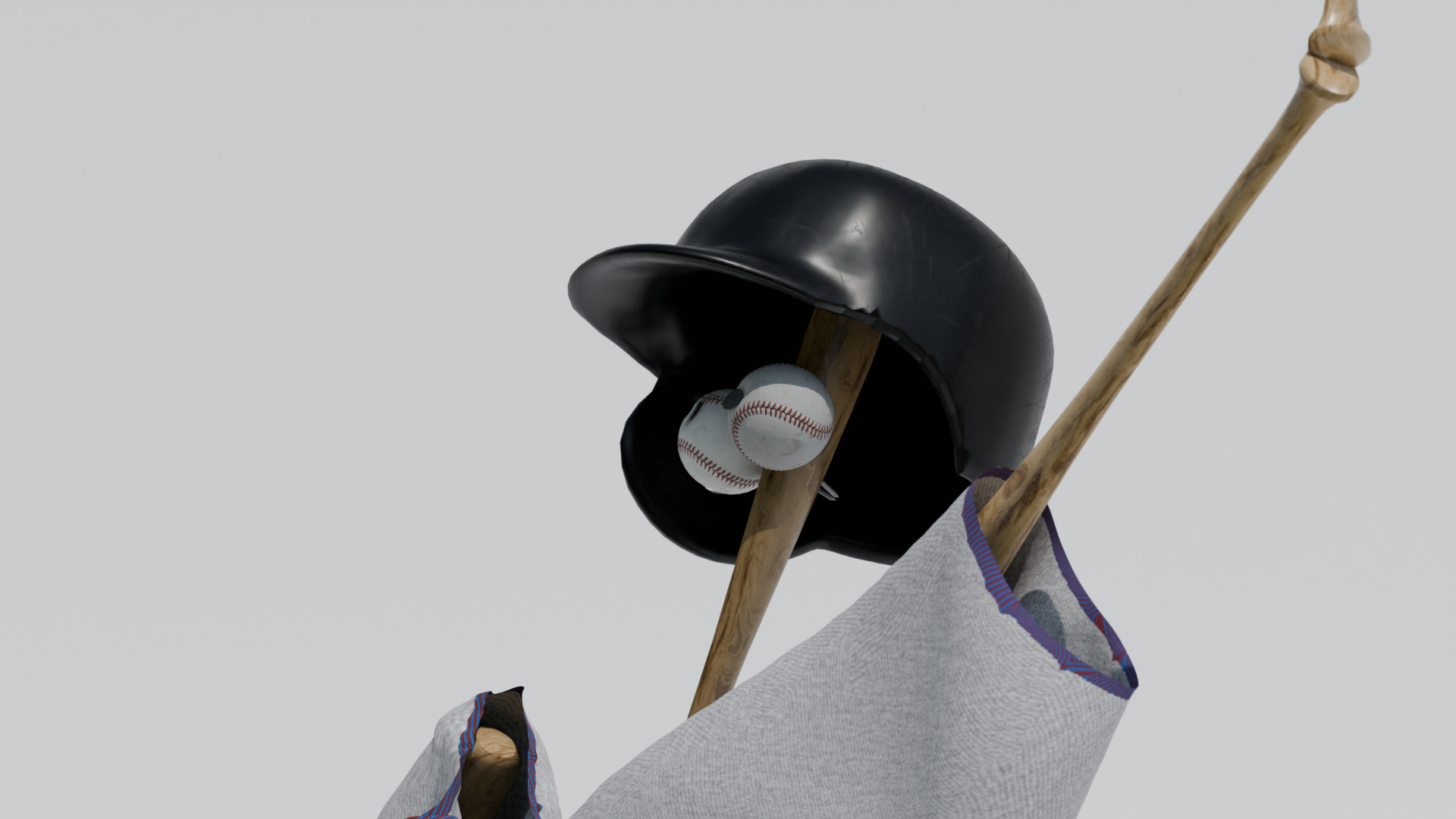 Bat man Low-poly 3D model_6