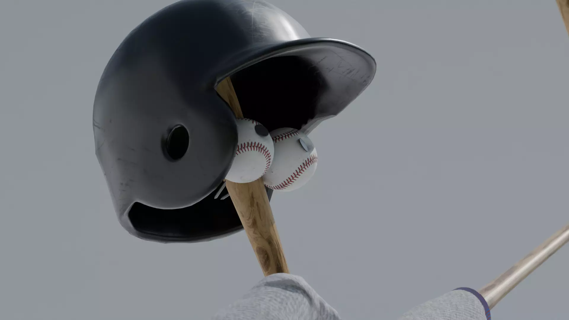 Bat man Low-poly 3D model_0