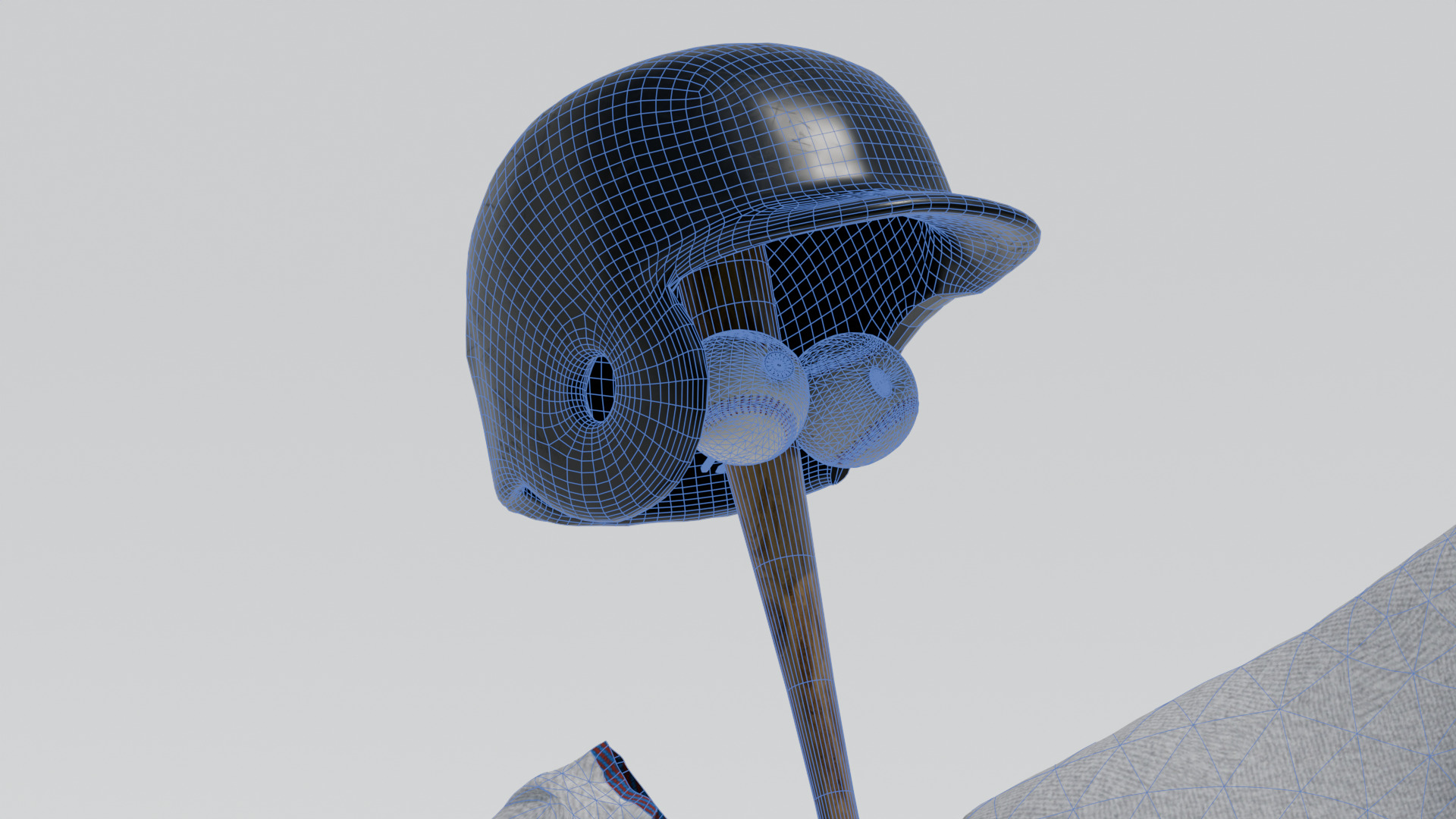 Bat man Low-poly 3D model_7